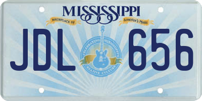 MS license plate JDL656