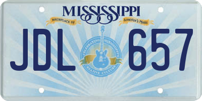 MS license plate JDL657