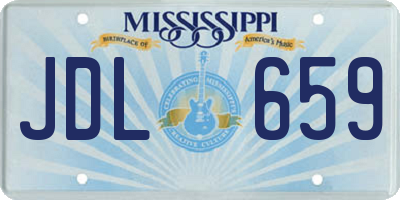 MS license plate JDL659