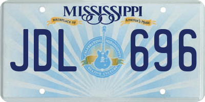 MS license plate JDL696