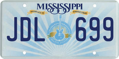 MS license plate JDL699