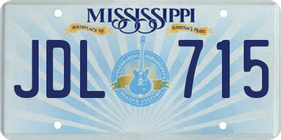 MS license plate JDL715