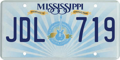 MS license plate JDL719