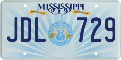 MS license plate JDL729