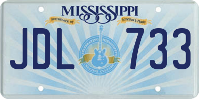 MS license plate JDL733