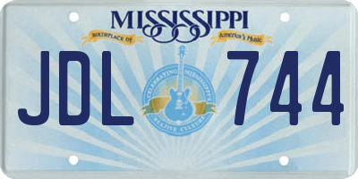 MS license plate JDL744