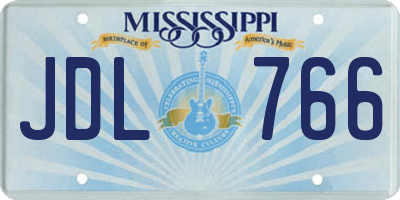 MS license plate JDL766