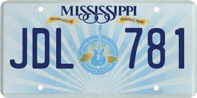 MS license plate JDL781