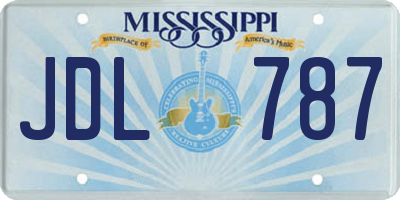 MS license plate JDL787