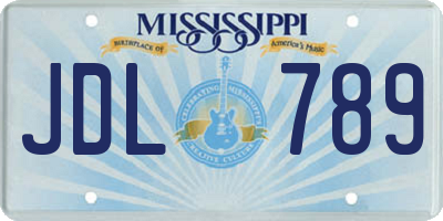 MS license plate JDL789