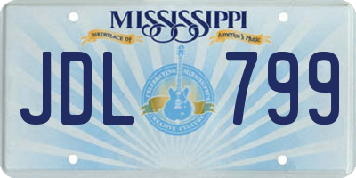 MS license plate JDL799