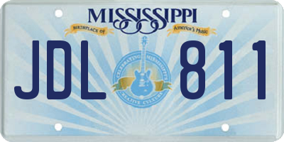MS license plate JDL811