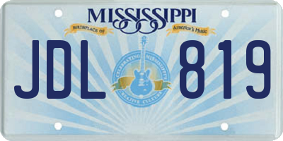 MS license plate JDL819