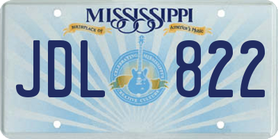 MS license plate JDL822