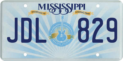 MS license plate JDL829