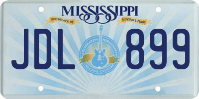 MS license plate JDL899