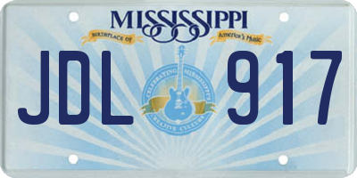 MS license plate JDL917