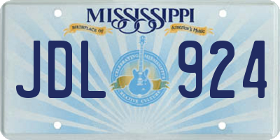 MS license plate JDL924