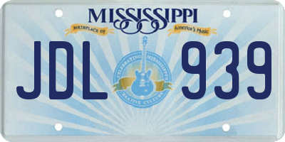 MS license plate JDL939