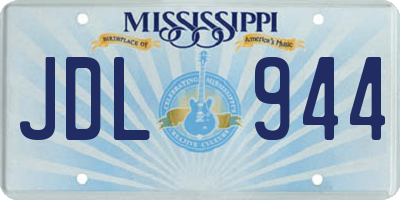 MS license plate JDL944