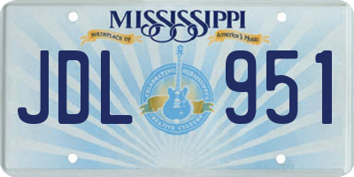 MS license plate JDL951