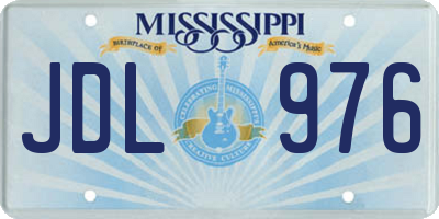 MS license plate JDL976