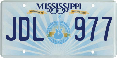 MS license plate JDL977