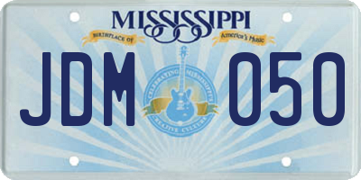 MS license plate JDM050