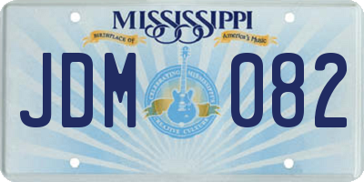 MS license plate JDM082