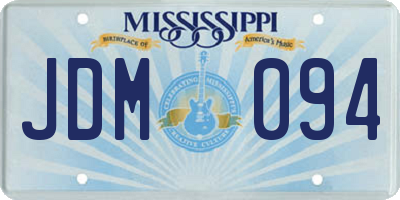 MS license plate JDM094