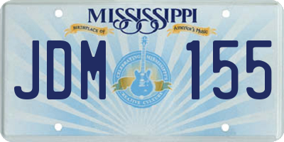 MS license plate JDM155