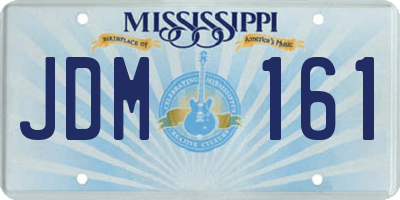 MS license plate JDM161