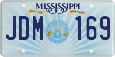 MS license plate JDM169