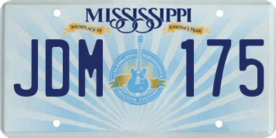 MS license plate JDM175