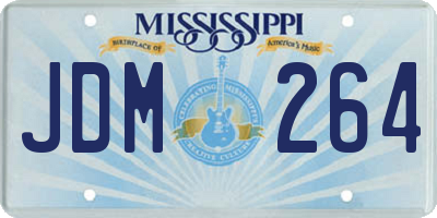 MS license plate JDM264