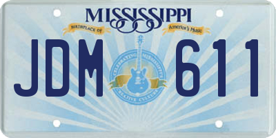 MS license plate JDM611