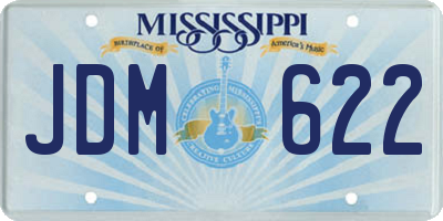MS license plate JDM622