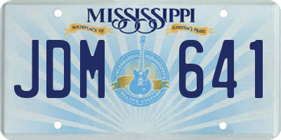 MS license plate JDM641