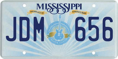MS license plate JDM656