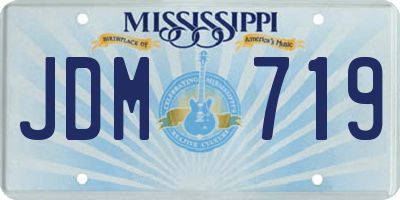 MS license plate JDM719