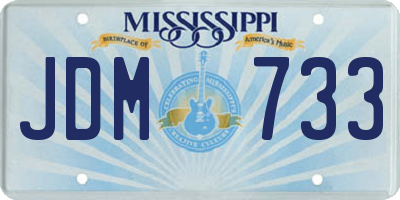 MS license plate JDM733