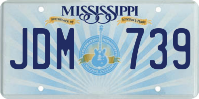 MS license plate JDM739