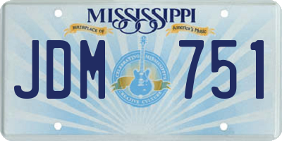 MS license plate JDM751