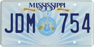 MS license plate JDM754