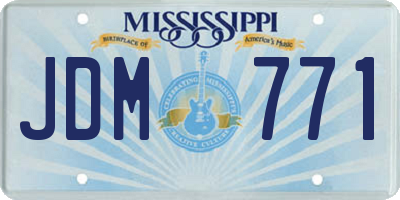 MS license plate JDM771