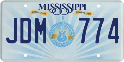 MS license plate JDM774