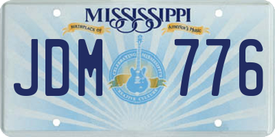 MS license plate JDM776