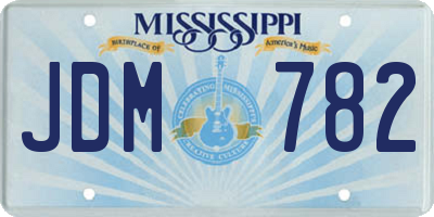 MS license plate JDM782