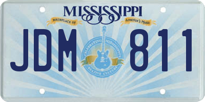 MS license plate JDM811
