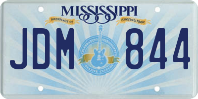 MS license plate JDM844